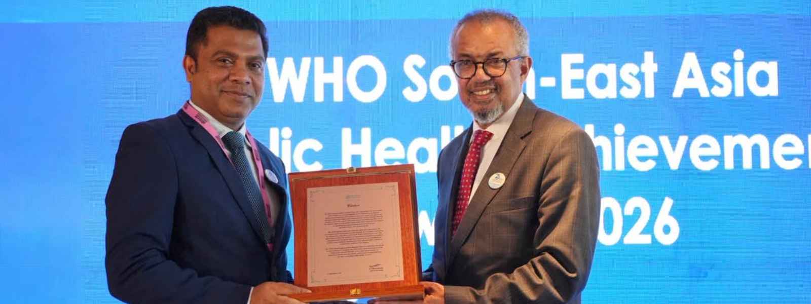 ලෝක සෞඛ්‍ය සංවිධානයෙන් ශ්‍රීලංකාවට ඇගයීම් සහතිකයක්